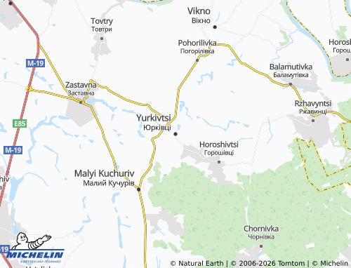 Mappa MICHELIN Yurkivtsi - ViaMichelin