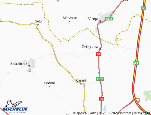 MICHELIN Călacea map - ViaMichelin