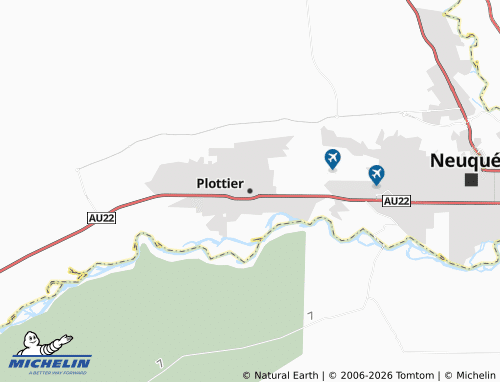 MICHELIN-Landkarte Plottier - ViaMichelin