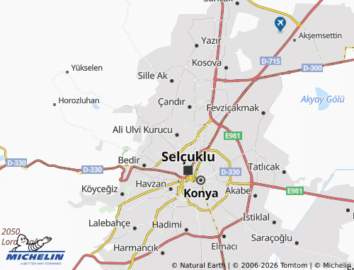 MICHELIN Ali Ulvi Kurucu map - ViaMichelin