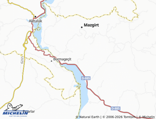 MICHELIN Temürtaht map - ViaMichelin