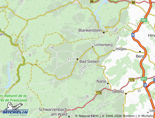 Mappa MICHELIN Bad Steben - ViaMichelin