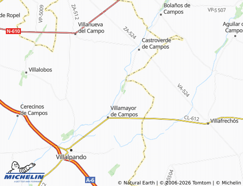 MICHELIN Villar de Fallaves map - ViaMichelin