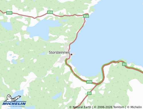 Kaart MICHELIN Storsteinnes - ViaMichelin