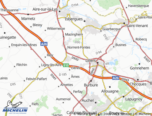 Carte MICHELIN Bourecq - ViaMichelin