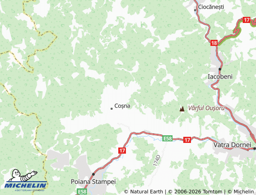 Carte MICHELIN Valea Bancului - ViaMichelin