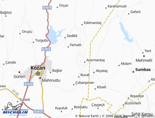 MICHELIN Ilıca map - ViaMichelin