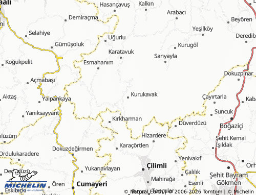 MICHELIN Kurukavak map - ViaMichelin