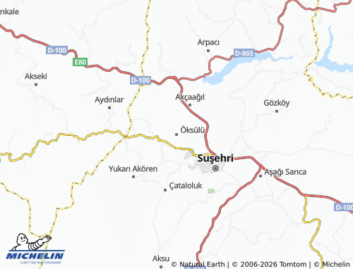 Mappa MICHELIN Öksülü - ViaMichelin