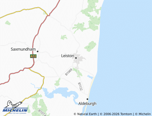 Mapa MICHELIN Leiston - ViaMichelin