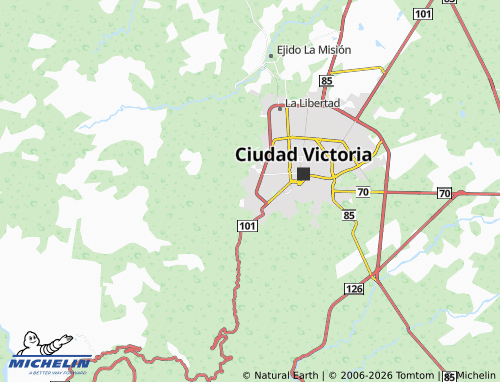 Mappa MICHELIN Alberto Carrera Torres - ViaMichelin