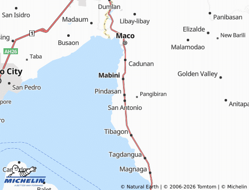 MICHELIN Pindasan map - ViaMichelin