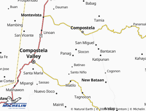MICHELIN Panag map - ViaMichelin