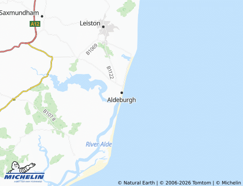 Carte MICHELIN Aldeburgh - ViaMichelin
