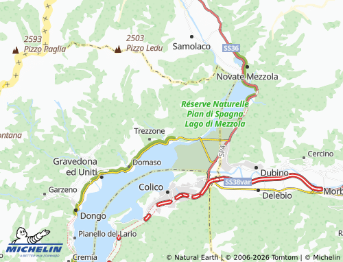 MICHELIN-Landkarte Montemezzo - ViaMichelin