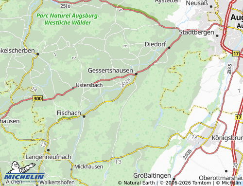 MICHELIN Margertshausen map - ViaMichelin