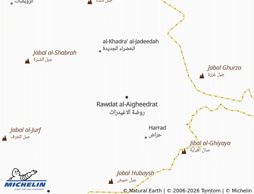 MICHELIN Rawdat Al Aghaydirat map - ViaMichelin