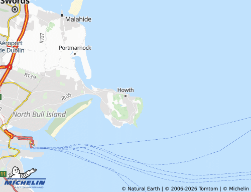 Mapa MICHELIN Howth - ViaMichelin
