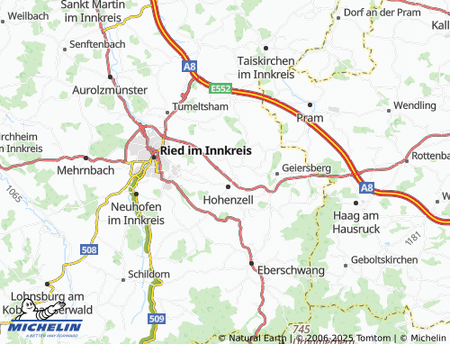Mappa MICHELIN Gadering - ViaMichelin