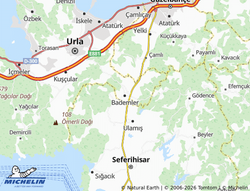 Mapa MICHELIN Bademler - ViaMichelin
