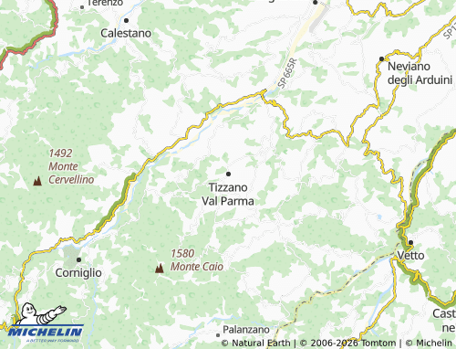 Mappa MICHELIN Tizzano Val Parma - ViaMichelin