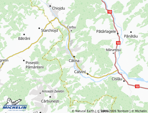 Mappa MICHELIN Cătina - ViaMichelin