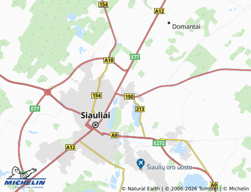 MICHELIN Ginkūnai map - ViaMichelin
