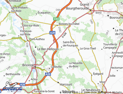 Mappa MICHELIN Saint-Éloi-de-Fourques - ViaMichelin