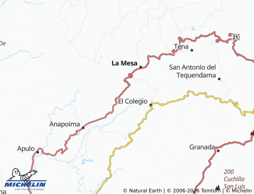 MICHELIN Laguna Verde map - ViaMichelin
