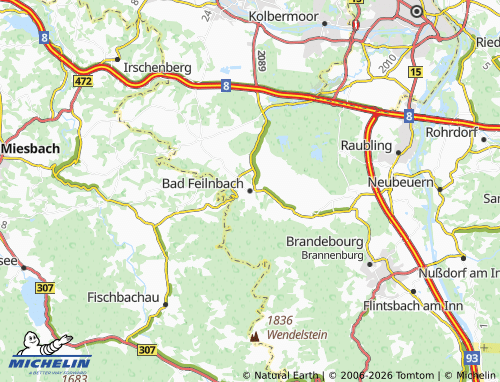 Mapa MICHELIN Bad Feilnbach - ViaMichelin