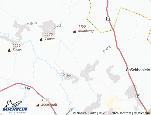 MICHELIN-Landkarte Ditlotswana - ViaMichelin