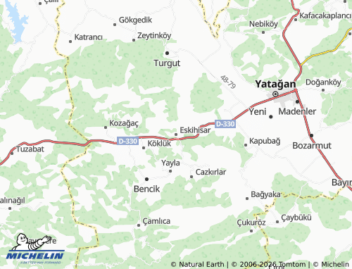 MICHELIN Eskihisar map - ViaMichelin