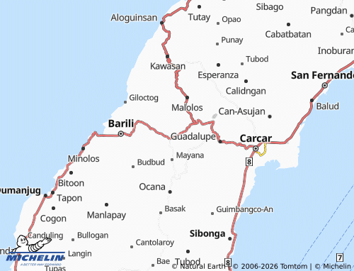 MICHELIN Dakit map - ViaMichelin