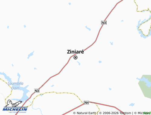 Mappa MICHELIN Ziniaré - ViaMichelin