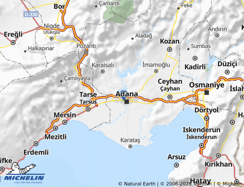 MICHELIN-Landkarte Çukurova - ViaMichelin