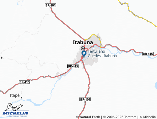 MICHELIN-Landkarte Nova Itabuna - ViaMichelin