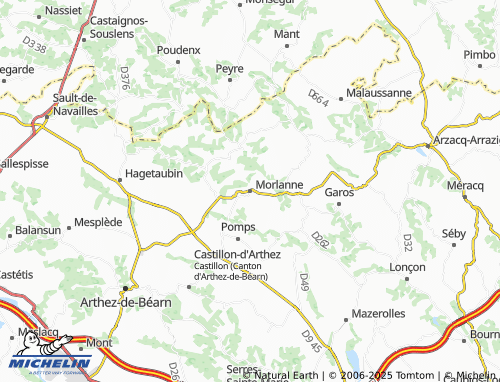 MICHELIN Morlanne map - ViaMichelin
