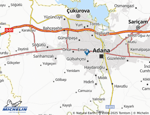MICHELIN Ova map - ViaMichelin