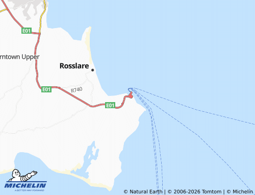 Mappa MICHELIN Rosslare Harbour - ViaMichelin
