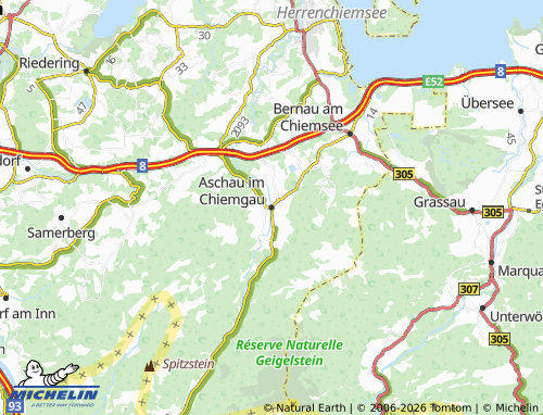 Kaart MICHELIN Aschau im Chiemgau - ViaMichelin