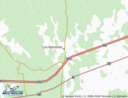 MICHELIN Los Ramones map - ViaMichelin