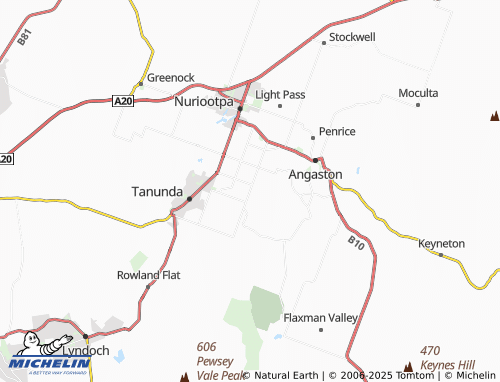 MICHELIN Vine Vale map - ViaMichelin