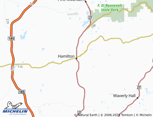 Kaart MICHELIN Hamilton - ViaMichelin