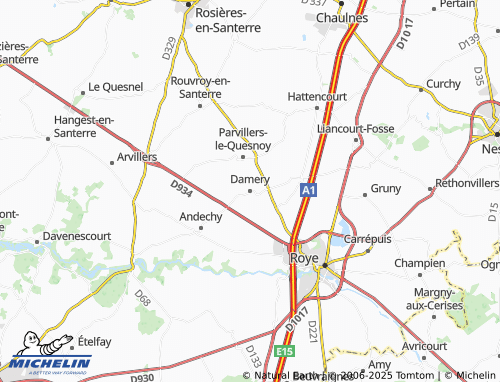 MICHELIN Damery map - ViaMichelin