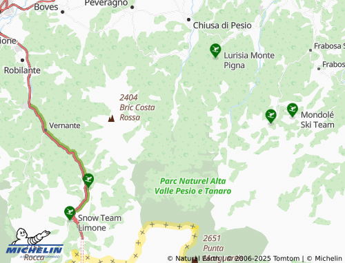 Mappa MICHELIN Certosa di Pesio - ViaMichelin