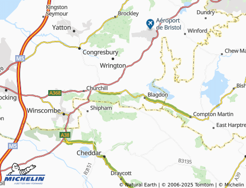 MICHELIN Burrington map - ViaMichelin