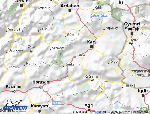 Mapa MICHELIN Selim - ViaMichelin