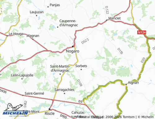 MICHELIN Urgosse map - ViaMichelin