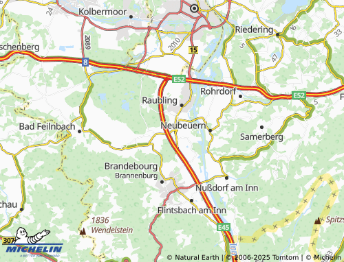 MICHELIN Obermühl map - ViaMichelin