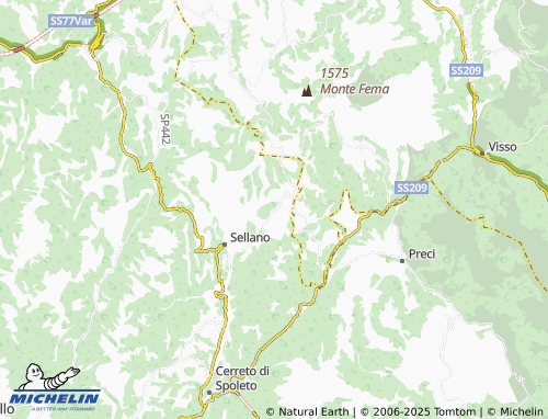 MICHELIN Civitella map - ViaMichelin